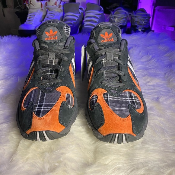 🆕 - Adidas - Yung 1 - Orange Plaid - Many Sizes - Picture 2 of 8